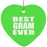 Best Gram Ever - Heart Ornament