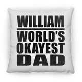 William World's Okayest Dad - Throw Pillow