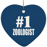 Number One #1 Zoologist - Heart Ornament