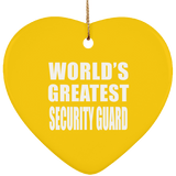 World's Greatest Security Guard - Heart Ornament