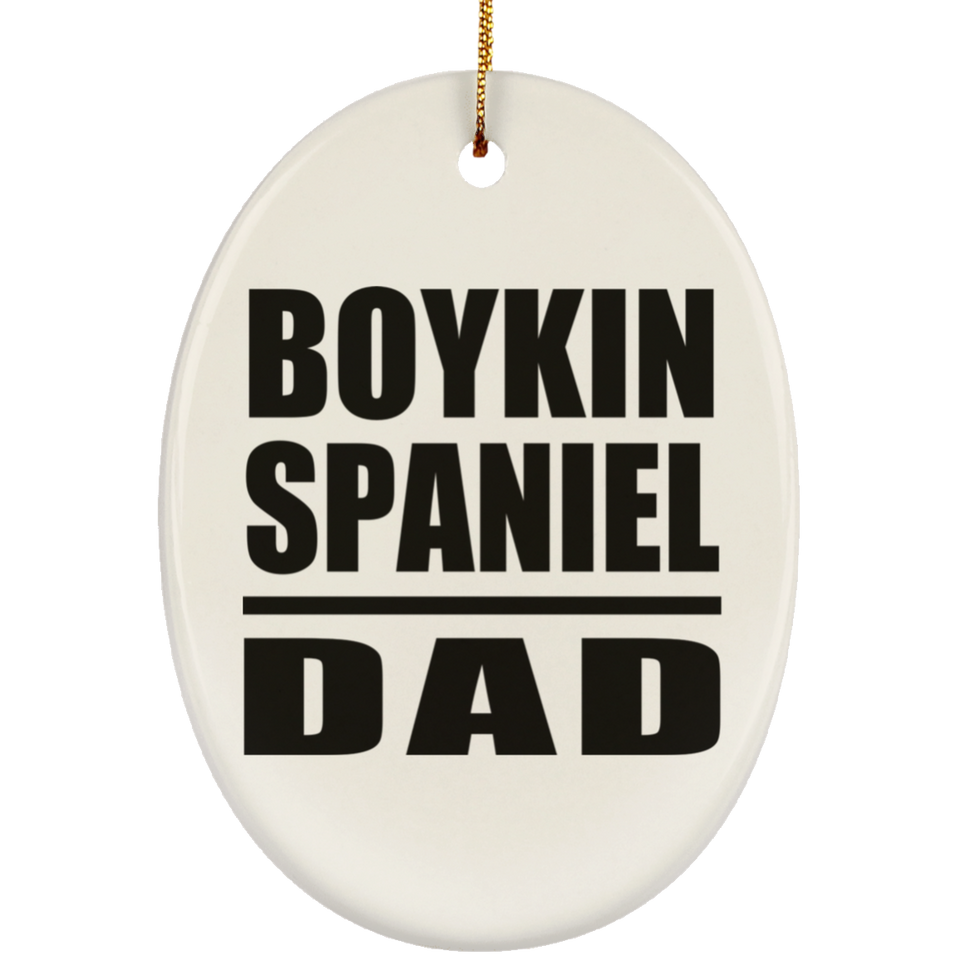 Boykin Spaniel Dad - Oval Ornament