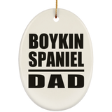 Boykin Spaniel Dad - Oval Ornament
