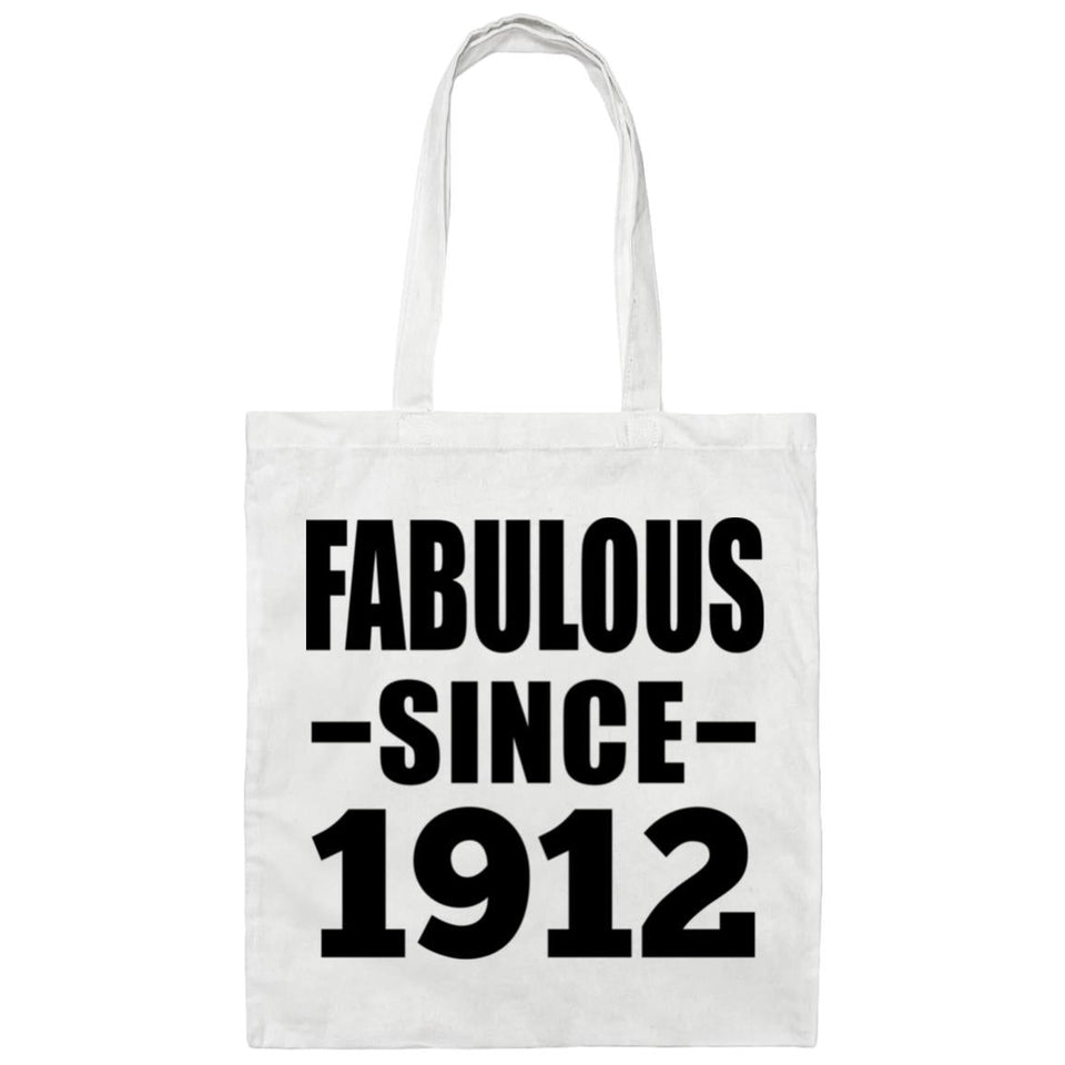 112th Birthday Fabulous Since 1912 - Tote Bag White