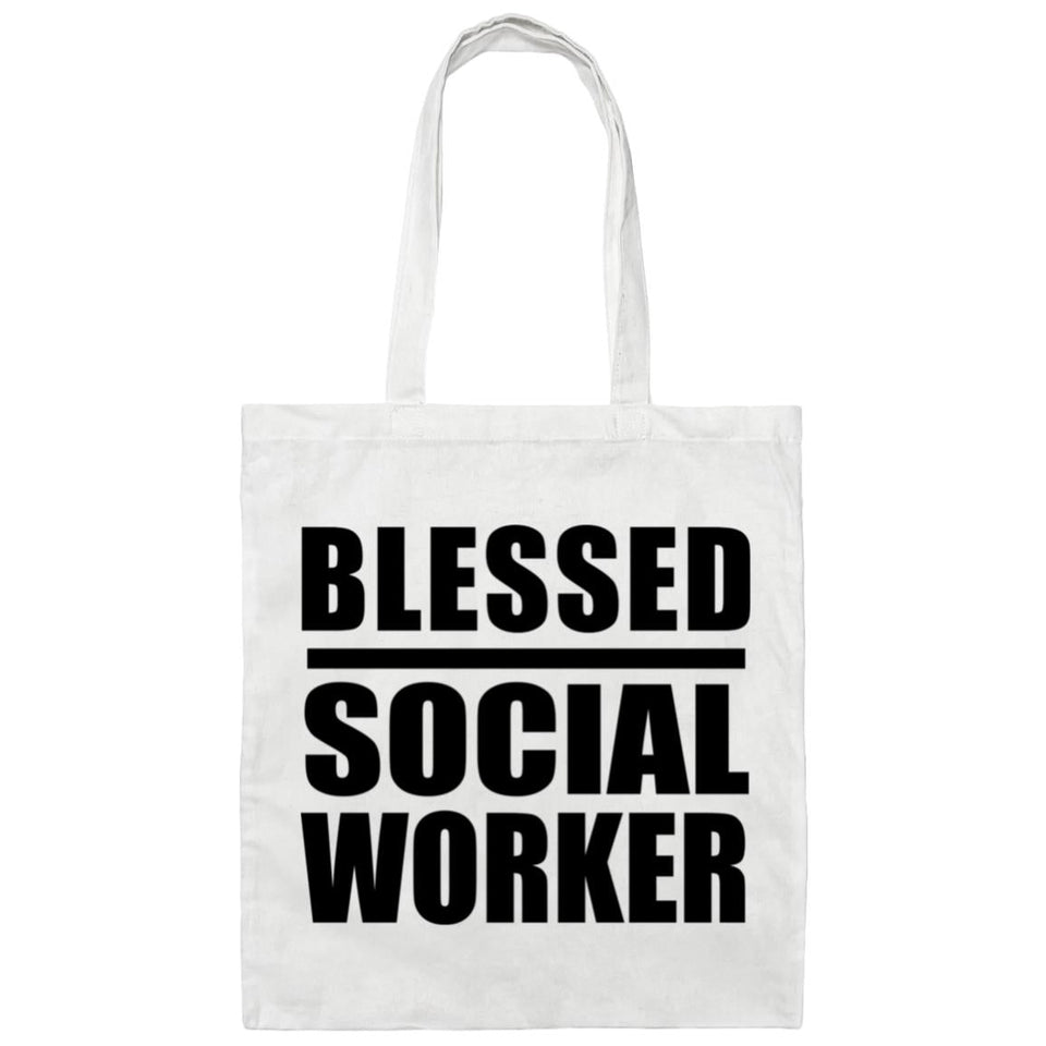 Blessed Social Worker - Tote Bag White