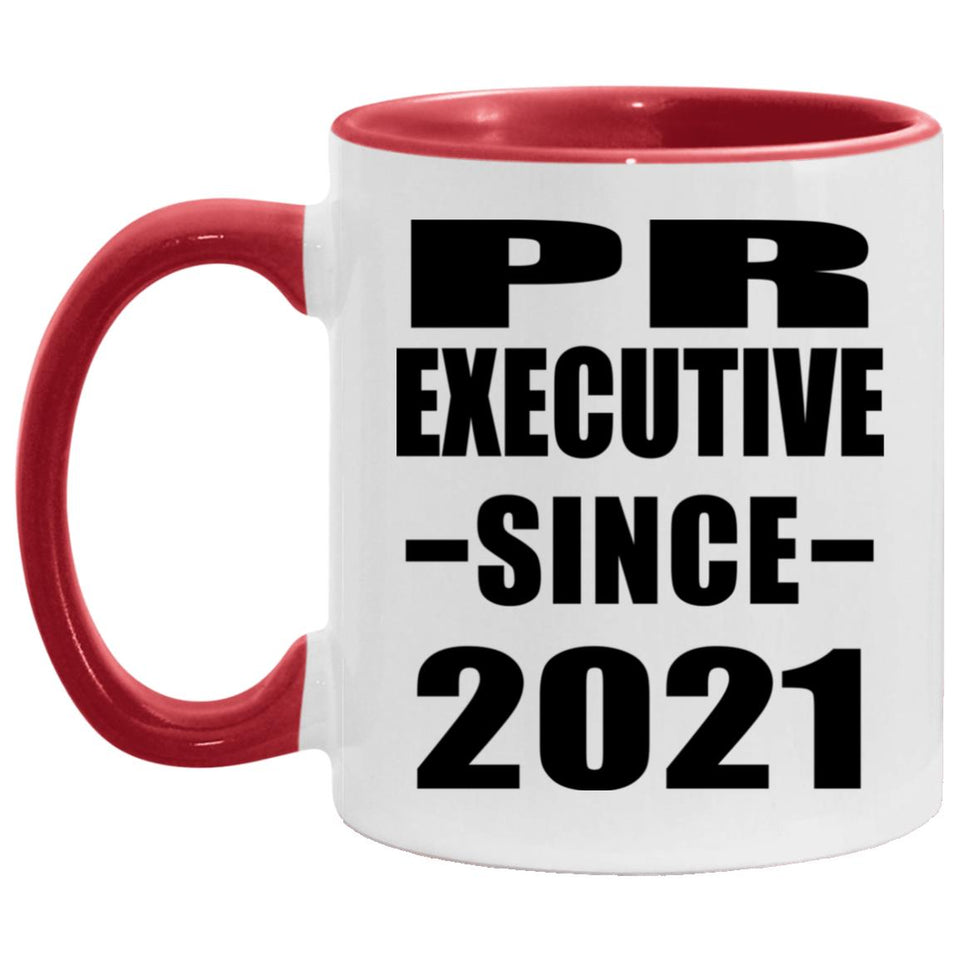 PR Executive Since 2021 - 11oz Accent Mug Red