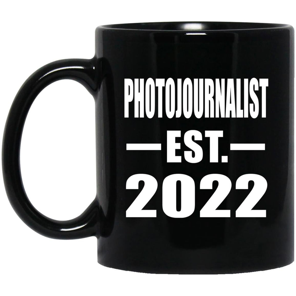 Photojournalist Established EST. 2022 - 11oz Coffee Mug Black