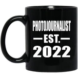 Photojournalist Established EST. 2022 - 11oz Coffee Mug Black