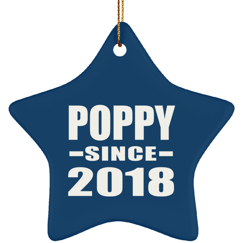 Poppy Since 2018 - Star Ornament