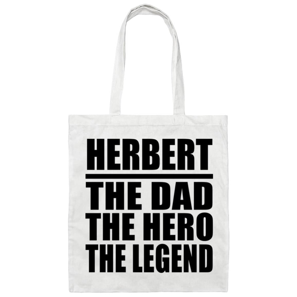Herbert The Dad The Hero The Legend - Tote Bag White