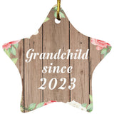 Grandchild Since 2023 - Star Ornament B