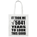 71st Birthday Took Square Root of 5041 Years To Look Good - Tote Bag White