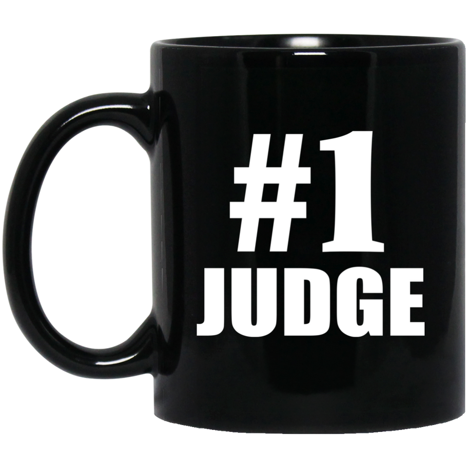 Number One #1 Judge - 11 Oz Coffee Mug Black
