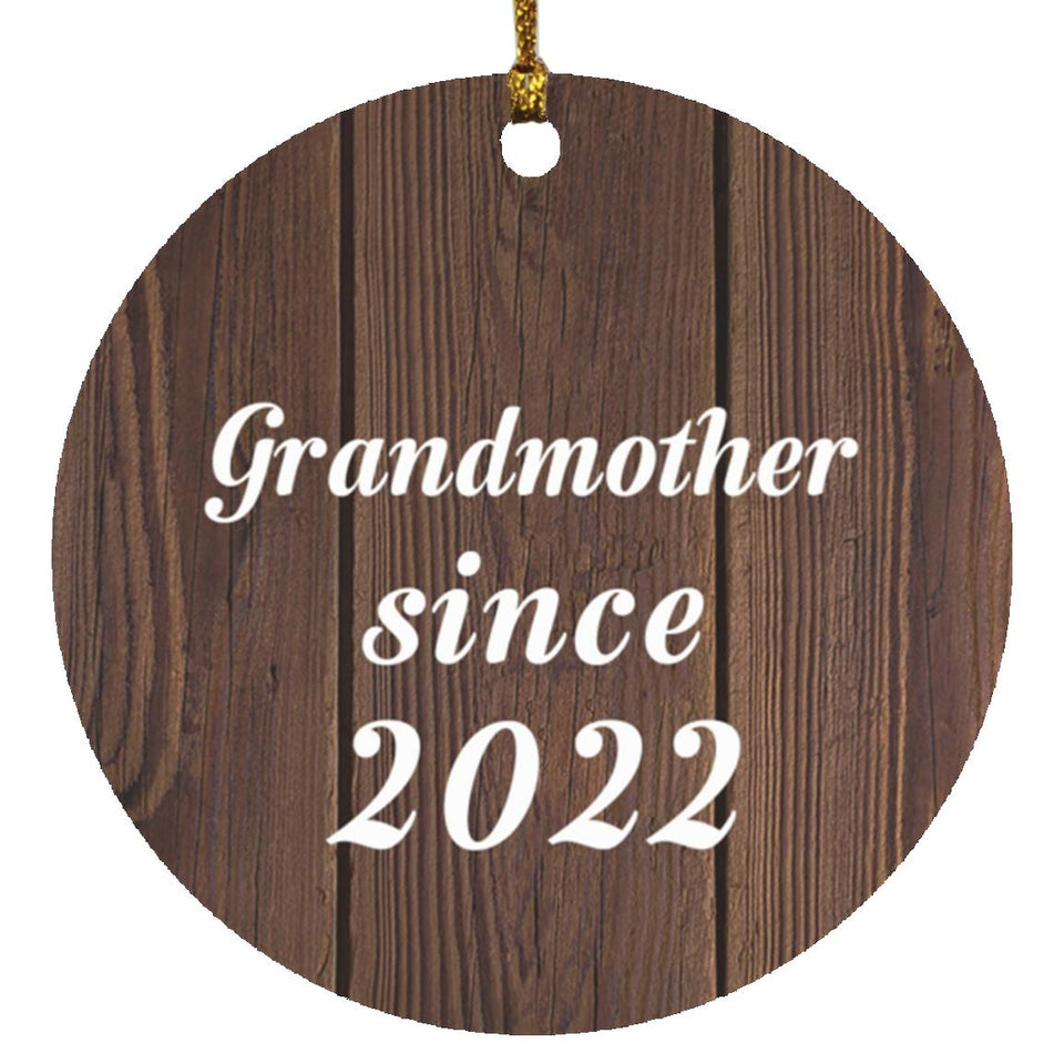 Grandmother Since 2022 - Circle Ornament D