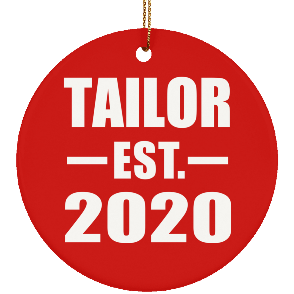 Tailor Established EST. 2020 - Circle Ornament