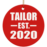 Tailor Established EST. 2020 - Circle Ornament