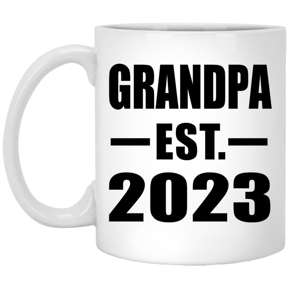 Grandpa Established EST. 2023 - 11oz Coffee Mug