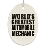 World's Greatest Automobile Mechanic - Oval Ornament