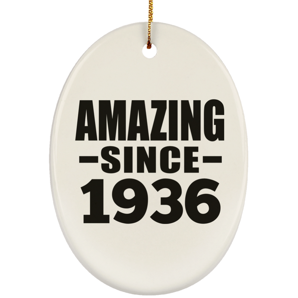 88th Birthday Amazing Since 1936 - Oval Ornament