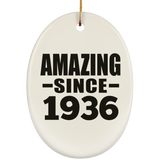 88th Birthday Amazing Since 1936 - Oval Ornament