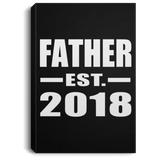 Father Established EST. 2018 - Canvas Portrait