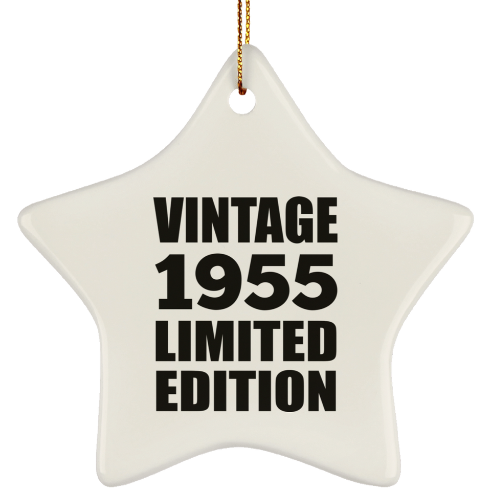69th Birthday Vintage 1955 Limited Edition - Star Ornament
