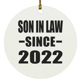 Son In Law Since 2022 - Circle Ornament