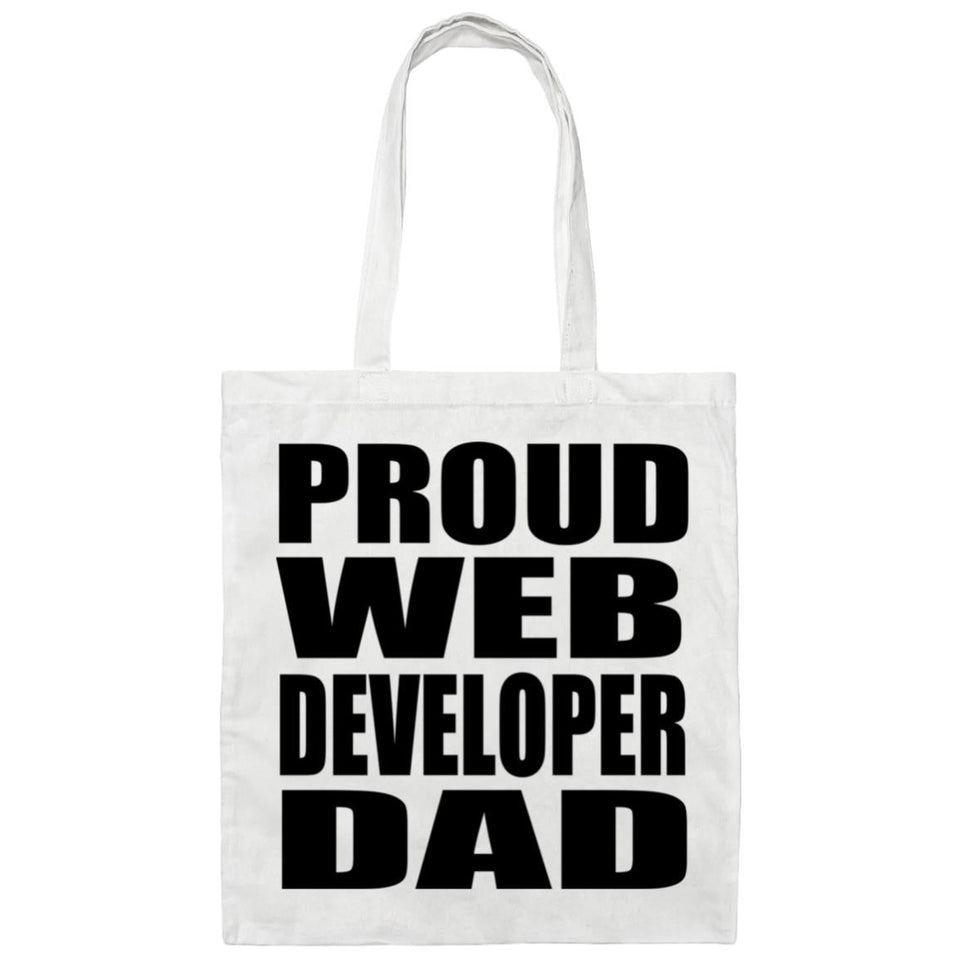 Proud Web Developer Dad - Tote Bag White