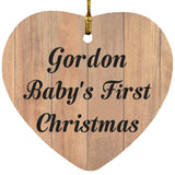 Gordon Baby's First Christmas - Heart Ornament C
