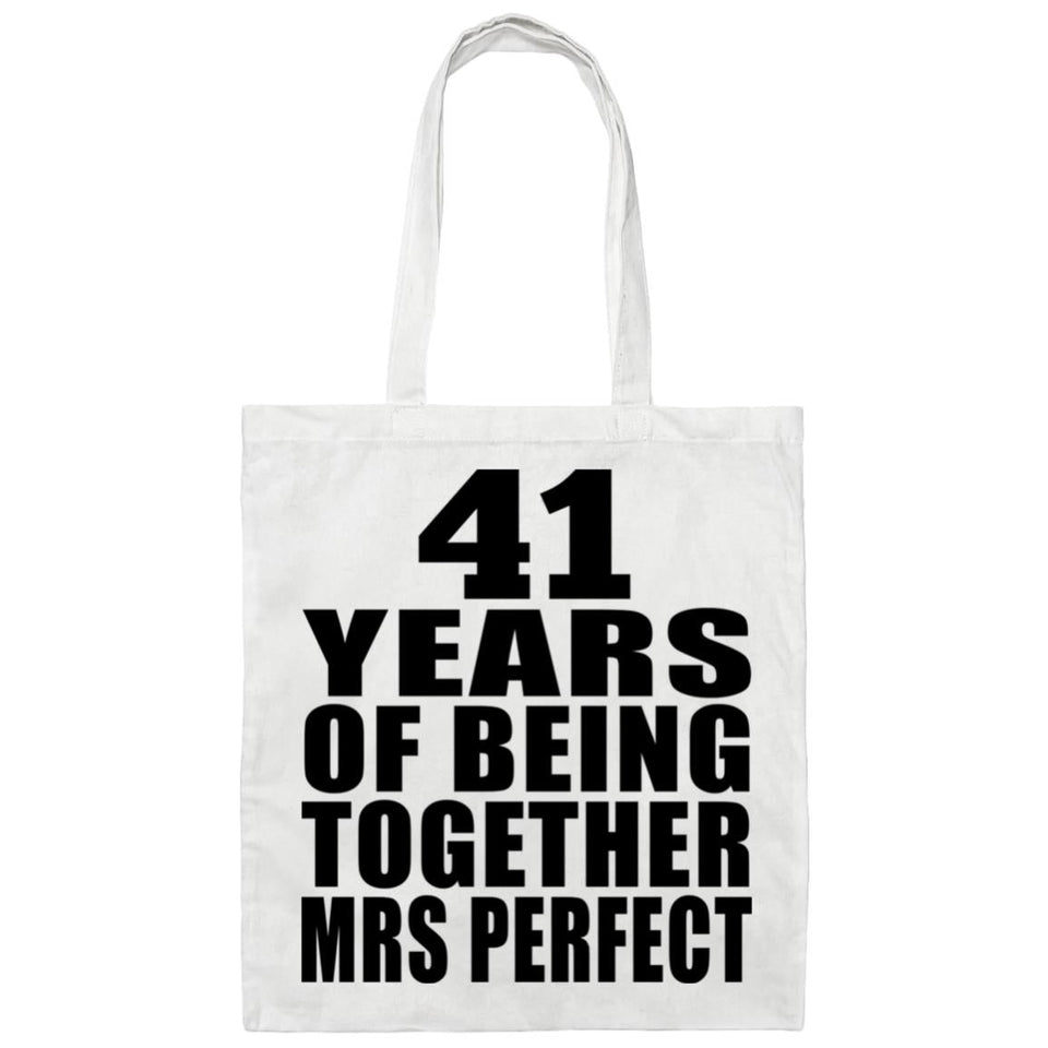 41st Anniversary 41 Years Of Being Mrs Perfect - Tote Bag White
