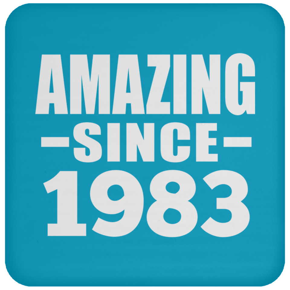 41st Birthday Amazing Since 1983 - Drink Coaster