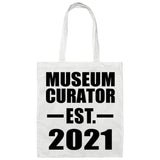 Museum Curator Established EST. 2021 - Tote Bag White
