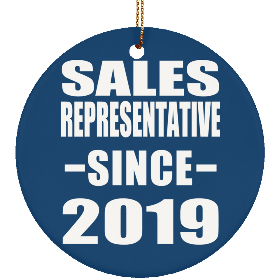 Sales Representative Since 2019 - Circle Ornament