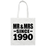 34th Anniversary Mr & Mrs Since 1990 - Tote Bag White