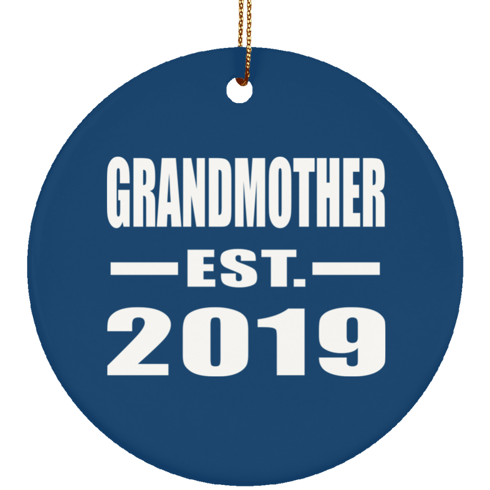 Grandmother Established EST. 2019 - Circle Ornament