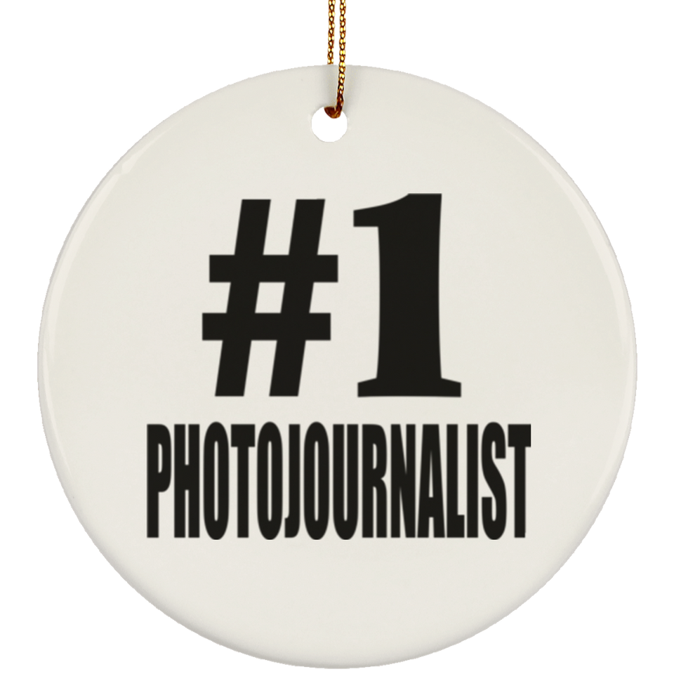 Number One #1 Photojournalist - Circle Ornament