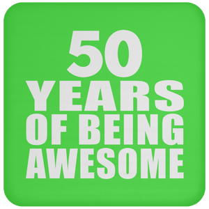50th Birthday 50 Years Of Being Awesome - Drink Coaster