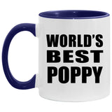 World's Best Poppy - 11oz Accent Mug Purple