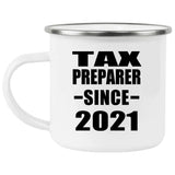 Tax Preparer Since 2021 - 12oz Camping Mug