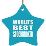 World's Best Stockbroker - Star Ornament