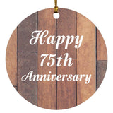 Happy 75th Anniversary - Circle Ornament E