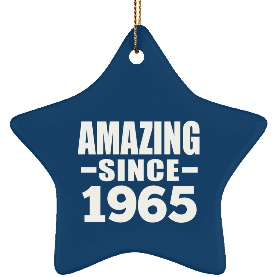 59th Birthday Amazing Since 1965 - Star Ornament