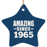 59th Birthday Amazing Since 1965 - Star Ornament