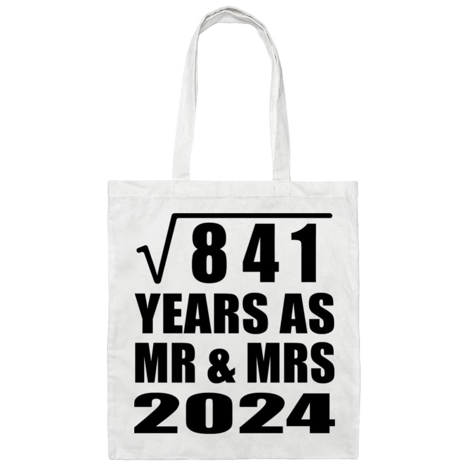 29th Anniversary Square Root of 841 Years As Mr & Mrs 2024 - Tote Bag White