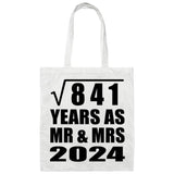 29th Anniversary Square Root of 841 Years As Mr & Mrs 2024 - Tote Bag White