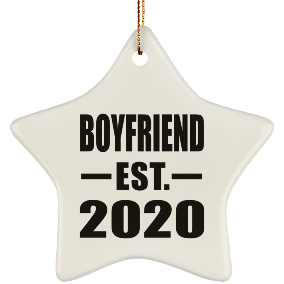 Boyfriend Established EST. 2020 - Star Ornament