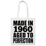 64th Birthday Made In 1960 Aged to Perfection - Tote Bag White