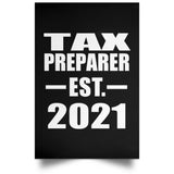 Tax Preparer Established EST. 2021 - Poster Portrait