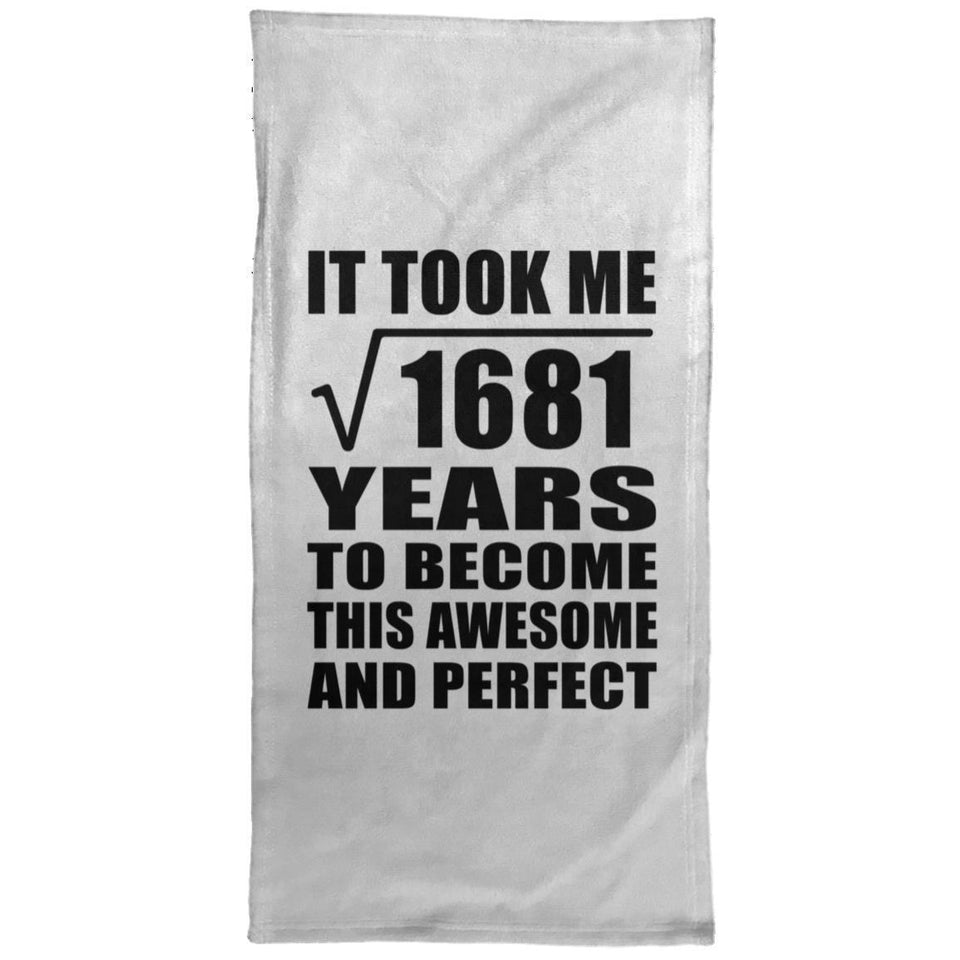 41st Birthday Took Square Root of 1681 Years To Awesome - Hand Towel