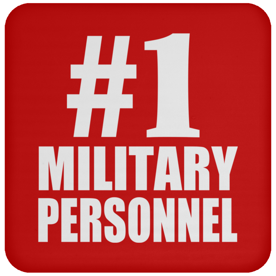 Number One #1 Military Personnel - Drink Coaster