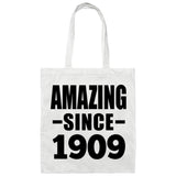 115th Birthday Amazing Since 1909 - Tote Bag White